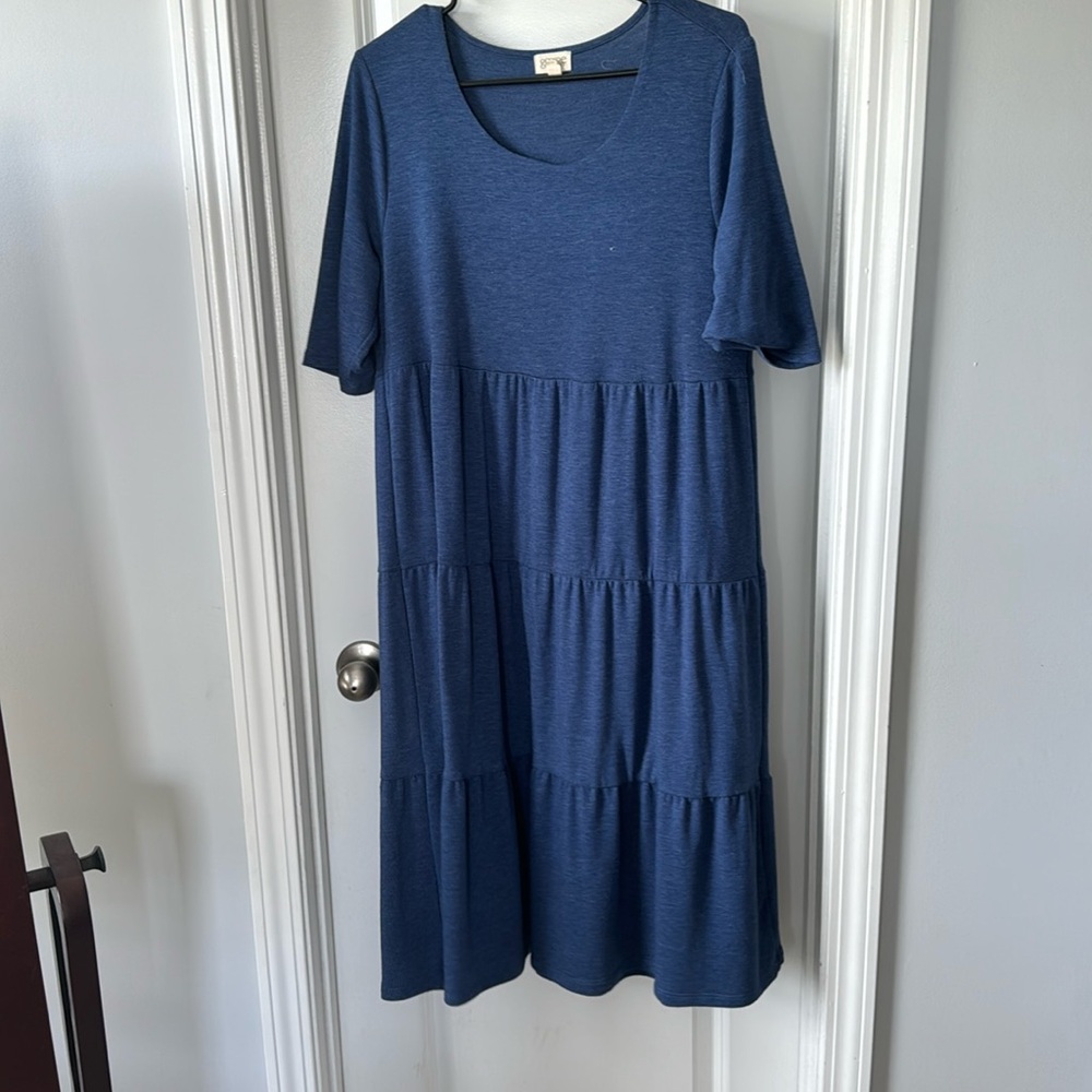 Tiered Cotton Dress (L)